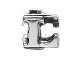 Zable™ Sterling Silver Open Initial "L" Bead / Charm