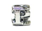 Zable™ Sterling Silver Open Initial "P" Bead / Charm