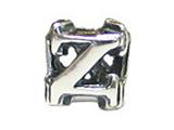 Zable™ Sterling Silver Open Initial "Z" Bead / Charm