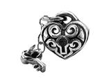 Zable™ Sterling Silver Key To My Heart Dangle Pandora Compatible Bead / Charm
