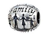 Zable™ Sterling Silver Family Pandora Compatible Bead / Charm