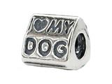 Zable™ Sterling Silver I Heart My Dog Bead / Charm
