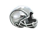 Zable™ Sterling Silver Football Helmet Bead / Charm