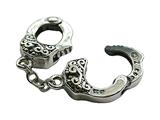 Zable™ Sterling Silver Handcuffs Bead / Charm