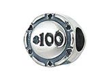 Zable™ Sterling Silver Poker Chip Bead / Charm