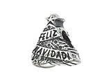 Zable™ Sterling Silver Feliz Navidad Tree Bead / Charm