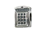 Zable™ Sterling Silver Telephone Booth Pandora Compatible Bead / Charm