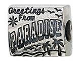 Zable™ Sterling Silver Postcard From Paradise Bead / Charm