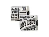 Zable™ Sterling Silver Key West Postcard Bead / Charm