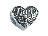 Zable™ Sterling Silver "Nana" Pandora Compatible Bead / Charm
