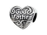 Zable™ Sterling Silver God Mother Pandora Compatible Bead / Charm