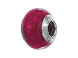 Zable™ Sterling Silver Murano Glass Birthstone January Pandora Compatible Bead / Charm