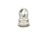 Zable™ Sterling Silver Threaded End Piece For Smart Bracelet Bead / Charm