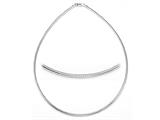 Zable™ Sterling Silver Round Omega Necklace 18 inches for use with Beads