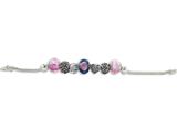 Zable™ Sterling Silver Mom Theme Bracelet with 7 Beads