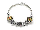 Zable™ Sterling Silver Birthday Theme Bracelet with 7 Beads