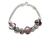 Zable™ Sterling Silver Bridal Theme Bracelet with 7 Beads