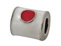 Zable™ Sterling Silver Japan Enamel Flag Bead / Charm