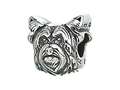 Zable™ Sterling Silver Dog Breed-yorkie Bead / Charm