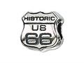 Zable™ Sterling Silver Route 66 Sign Bead / Charm