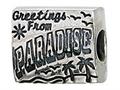 Zable™ Sterling Silver Postcard From Paradise Bead / Charm