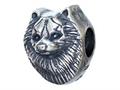 Zable™ Sterling Silver Dog Breed-pomeranian Bead / Charm