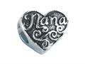 Zable™ Sterling Silver "Nana" Pandora Compatible Bead / Charm