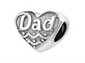 Zable™ Sterling Silver Dad Pandora Compatible Bead / Charm