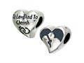 Zable™ Sterling Silver Wedding Pandora Compatible Bead / Charm