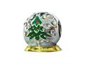 Zable™ Sterling Silver Christmas Tree Snow Globe Pandora Compatible Bead / Charm