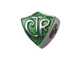 Zable™ Sterling Silver Enamelled CTR Shield Pandora Compatible Bead / Charm