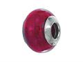 Zable™ Sterling Silver Murano Glass Birthstone January Pandora Compatible Bead / Charm