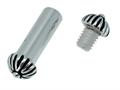 Zable™ Sterling Silver Complete Bar Assembly Replacment for Bead Ring (BZB70)