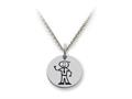 Family Values™ 925 Sterling Silver Dad -  Free 16 To 18 Inch Adjustable Chain Included