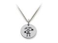 Family Values™ 925 Sterling Silver Cheerleader -  Free 16 To 18 Inch Adjustable Chain Included