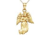 14kt Yellow Gold Angel Pendant - Free Chain Included