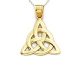 14kt Yellow Gold Celtic Knot Pendant - Free Chain Included