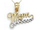 14kt Yellow Gold Mom Journey Pendant - Free Chain Included