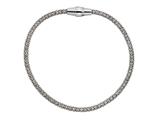 Stellar White™ Rhodium Mesh Bracelet Magnet 7.5 Inches