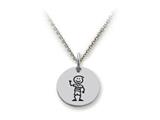 Family Values™ 925 Sterling Silver Boy -  Free 16 To 18 Inch Adjustable Chain Included