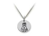 Family Values™ 925 Sterling Silver Shopping Mom -  Free 16 To 18 Inch Adjustable Chain Included