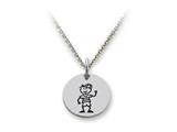 Family Values™ 925 Sterling Silver Boy With Cap -  Free 16 To 18 Inch Adjustable Chain Included