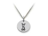 Family Values™ 925 Sterling Silver Dog -  Free 16 To 18 Inch Adjustable Chain Included