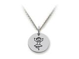 Family Values™ 925 Sterling Silver Ballerina -  Free 16 To 18 Inch Adjustable Chain Included