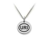 Stellar White™ 925 Sterling Silver Disc Charm - Uri -  Free 16 To 18 Inch Adjustable Chain Included