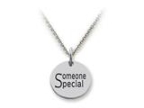 Stellar White™ 925 Sterling Silver Disc Charm - Someone Special -  Free 16 To 18 Inch Adjustable Chain Included