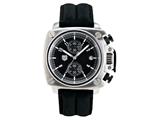 Andrew Marc Men`s Heritage Cargo Stainless Steel Case With Black Strap Chronograph Watch