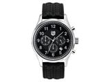 Andrew Marc Men`s Club Blazer Stainless Steel Case With Black Strap Chronograph Watch