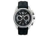 Andrew Marc Men`s G III Racer Stainless Steel Case With Black Strap Chronograph Watch