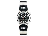 Andrew Marc Men`s Heritage Scuba Stainless Steel Case With Black Strap Chronograph Watch